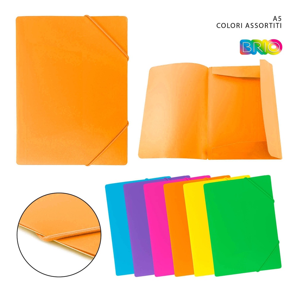Carpeta con goma serie Brio A5 3/L - Suministros de oficina