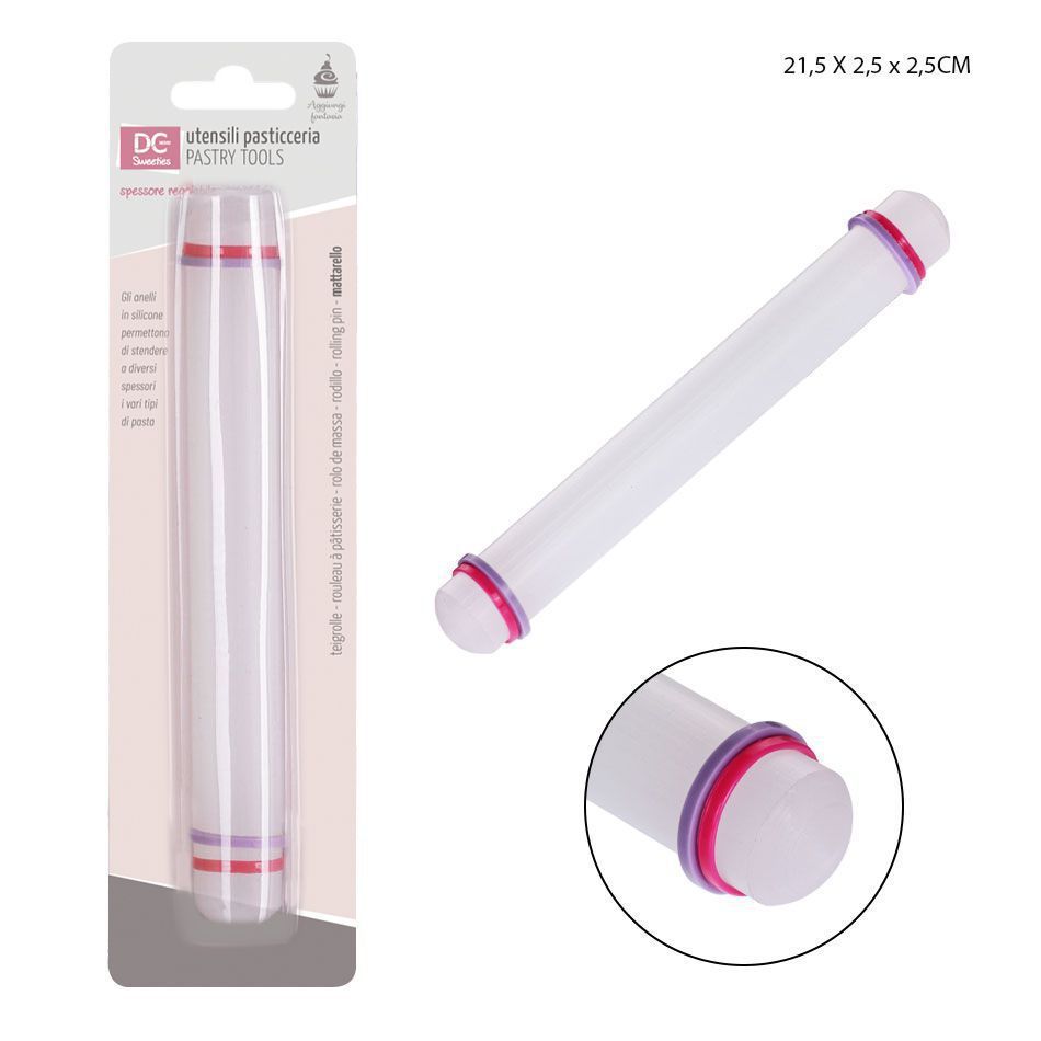 Rodillo antiadherente 21.5x2.5x2.5 cm - Herramientas de cocina