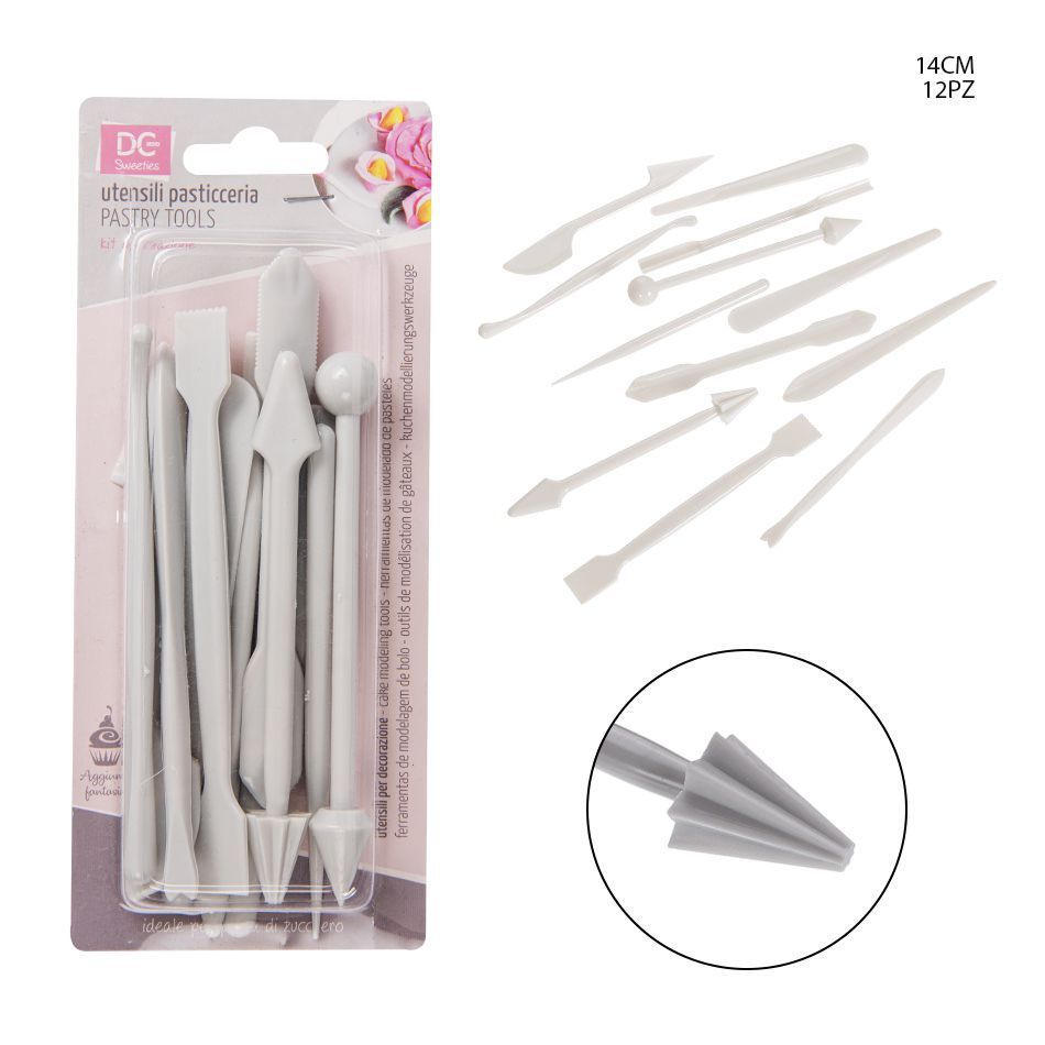 Set de cuchillos para tallar pasteles 14cm 12 piezas