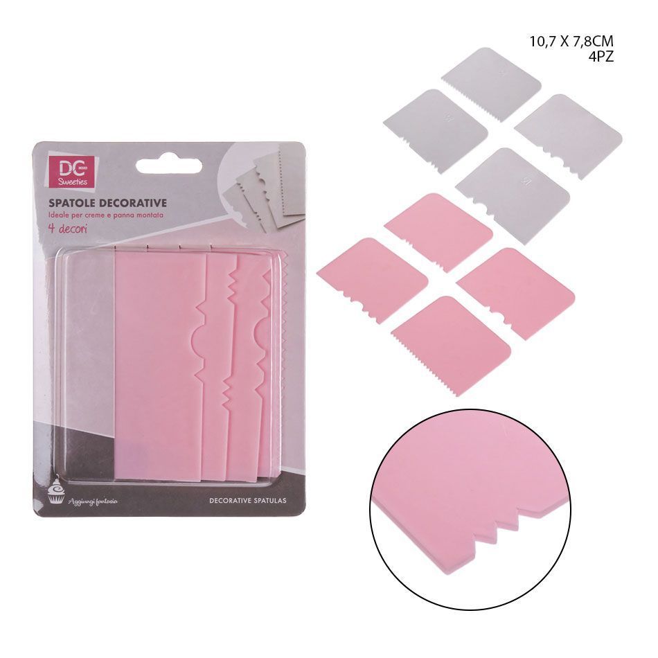Raspadores de pastel 4 piezas 10.7x7.8cm - Herramientas de repostería
