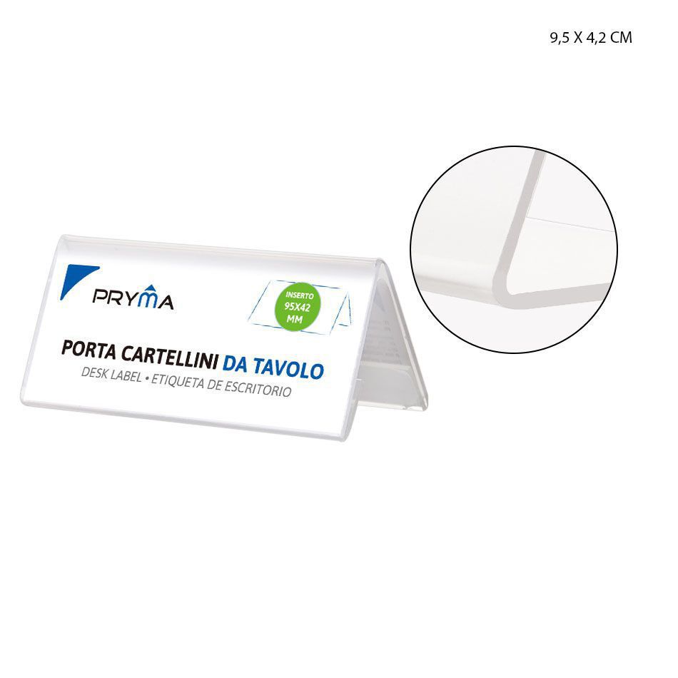 Placa de escritorio 95x42mm para oficina