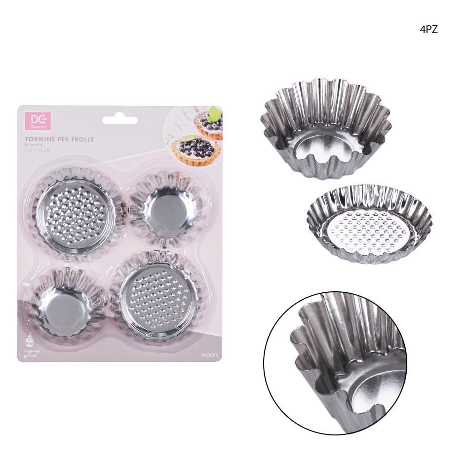 Molde de aluminio 4 piezas - Utensilios de repostería