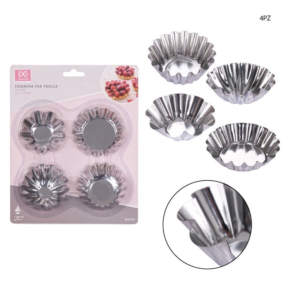 Molde de aluminio 4 piezas - Utensilios de repostería