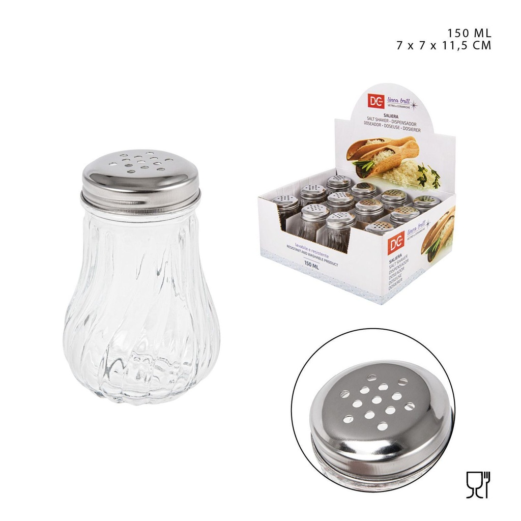 Salero de cristal 150 ml - Vajilla de vidrio