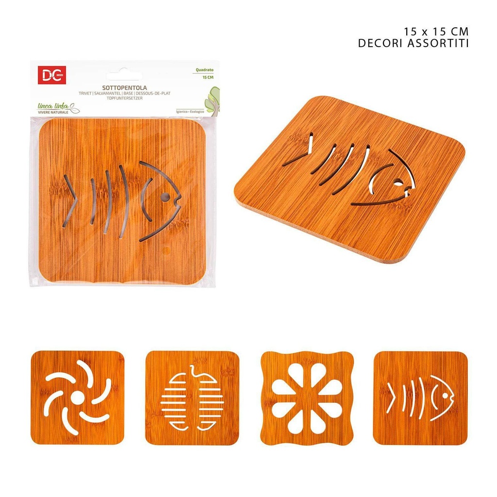 Bas de olla cuadrada de plástico de 15cm - Accesorios para cocina