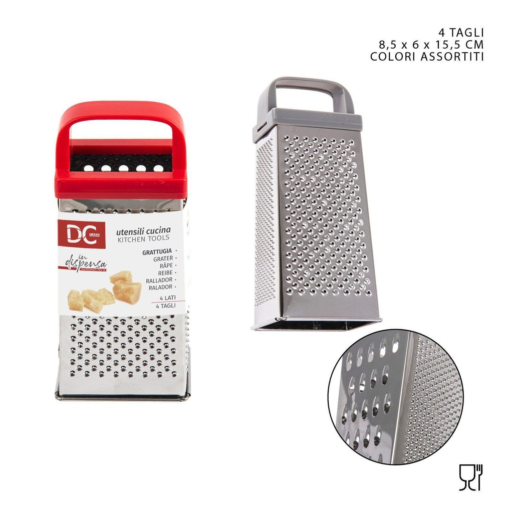Rallador multifuncional de acero inoxidable 8.5x6x15.5 cm - Utensilios de cocina