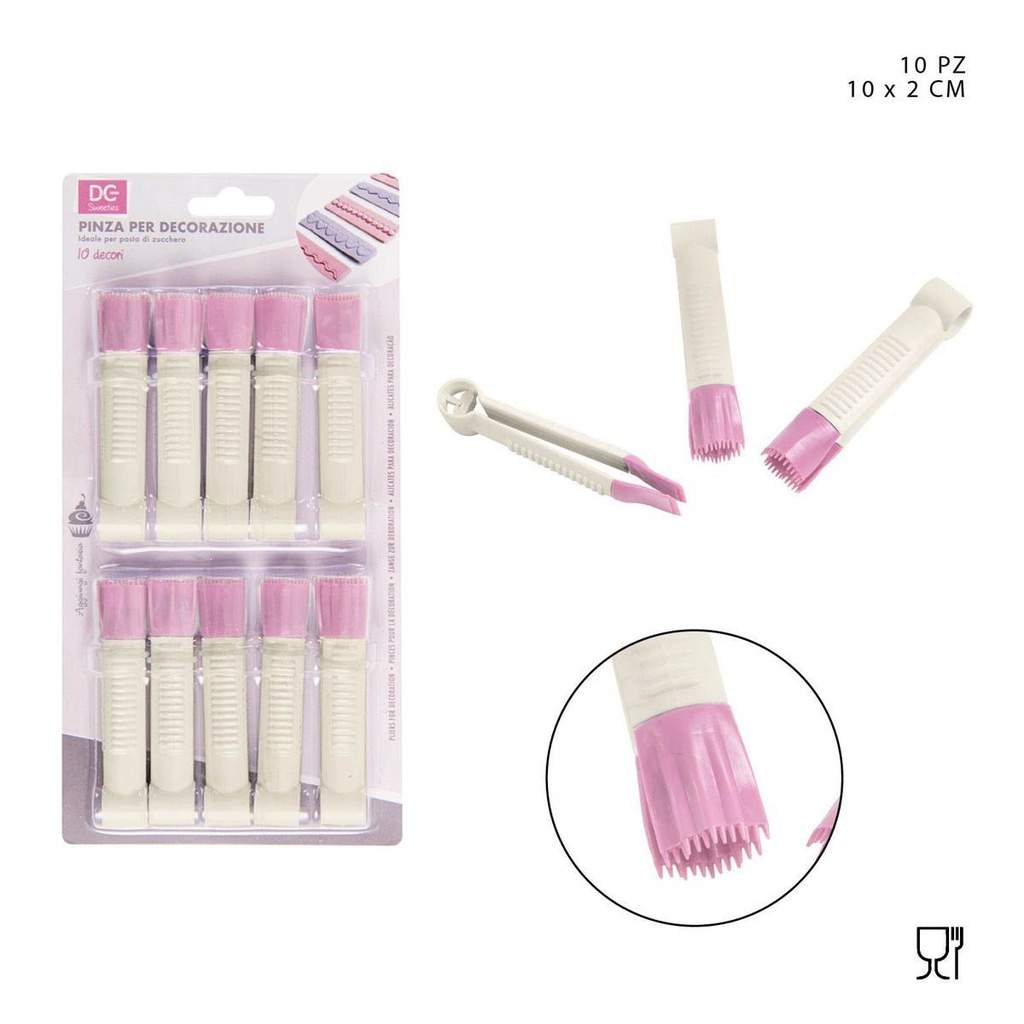 Clip de encaje de pastel 10 piezas - Utensilios de repostería