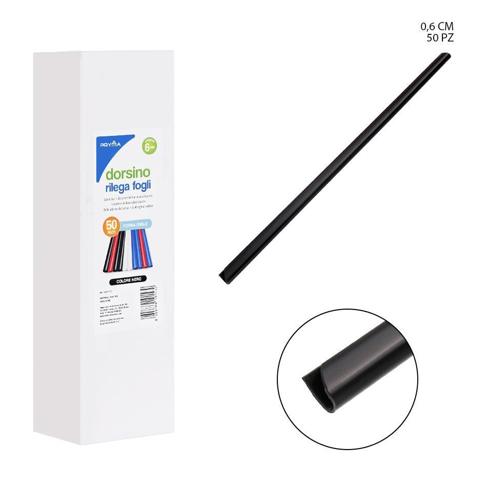 Varilla encuadernadora triangular de 6mm 50pz - Suministros de oficina y materiales
