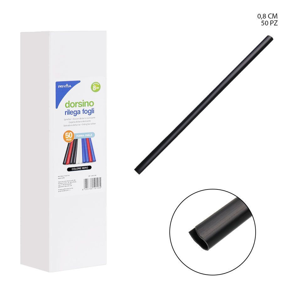 Varilla encuadernadora 8mm 50pz - Artículos de oficina