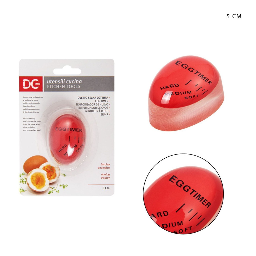 Temporizador para huevos cocidos 5x3.5 cm - Accesorios de cocina