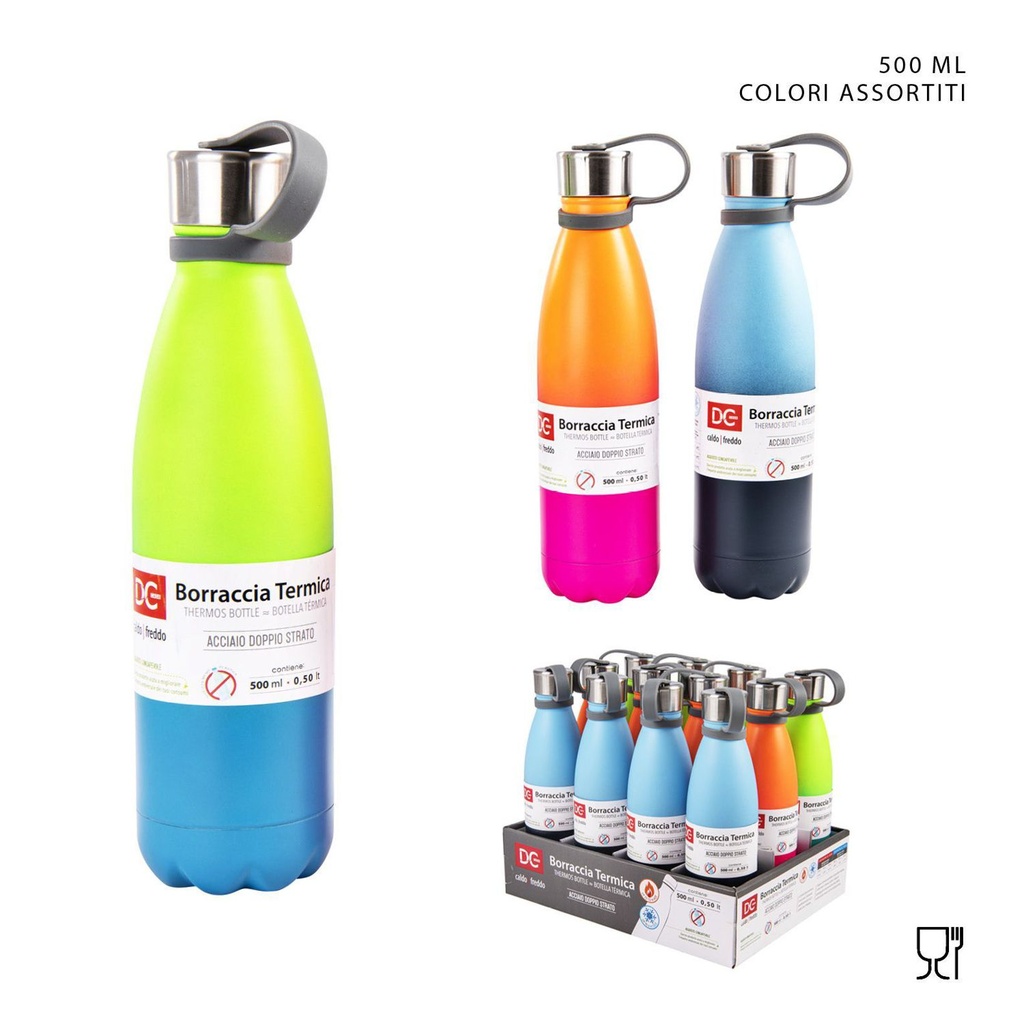 Botella térmica de acero inoxidable de 500 ml - Accesorios del hogar