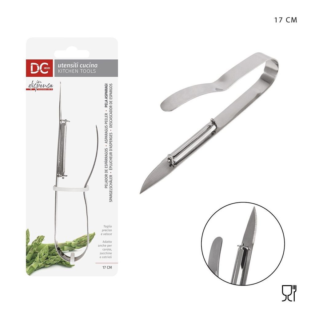 Pelaespárragos de metal 17X5.8CM - Accesorios para cocina