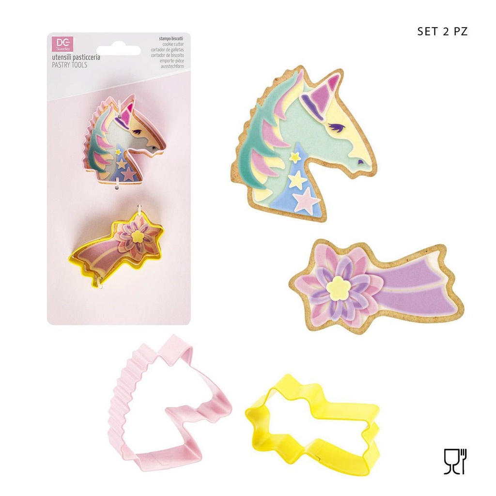 Molde de galletas unicornio 2PZ - Utensilios de repostería