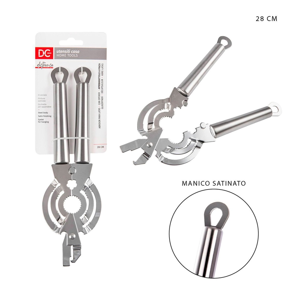 Abridor lata a pinza 28cm - Utensilios de cocina