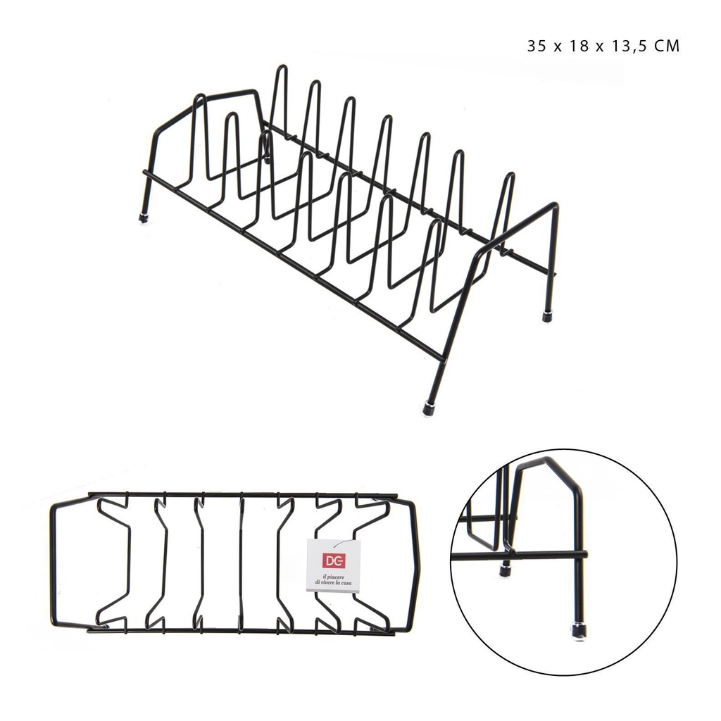 Portaplatos para 8 platos 35x18x13.5 cm - Organización de cocina