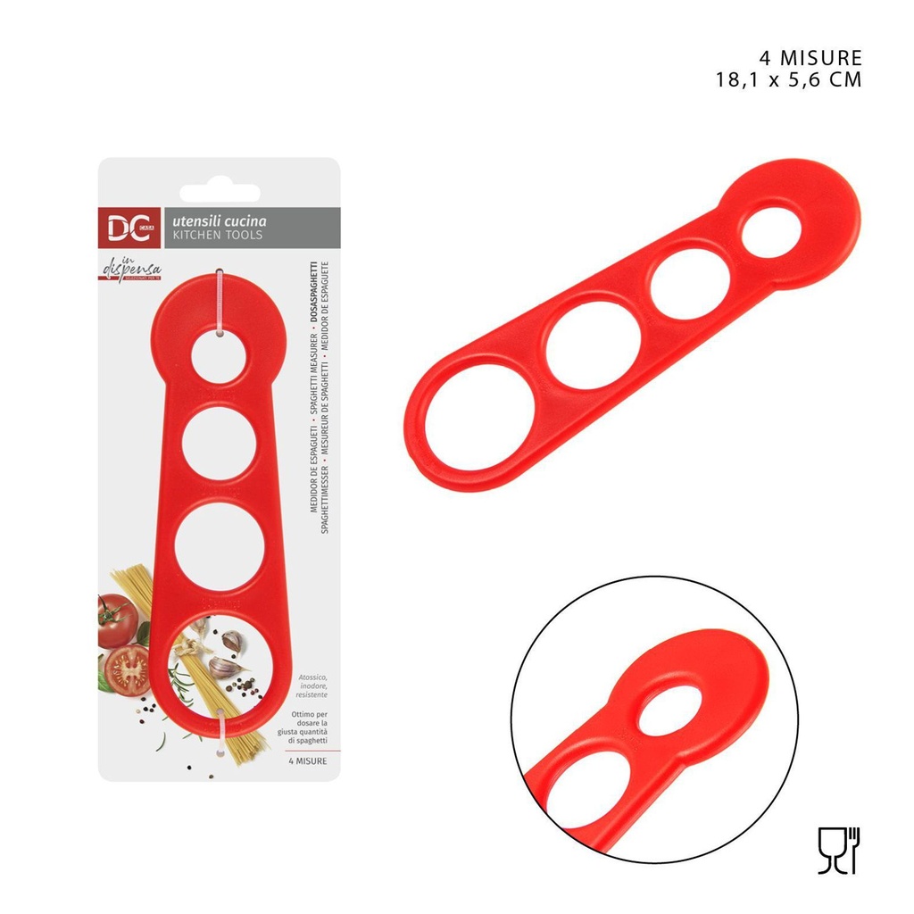 Medidor de espaguetis plástico 18.1x5.6cm para cocina