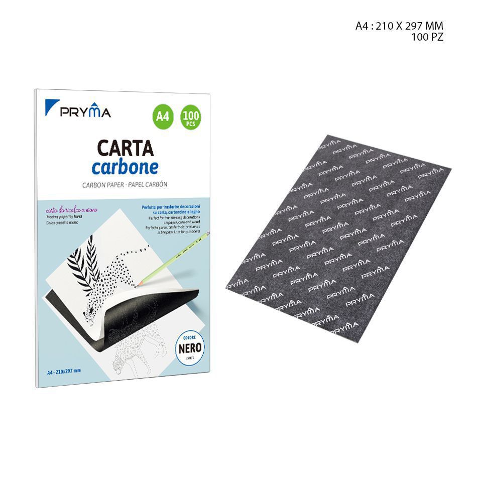Papel de calco A4 21x29.7cm 100ff negro - Papelería