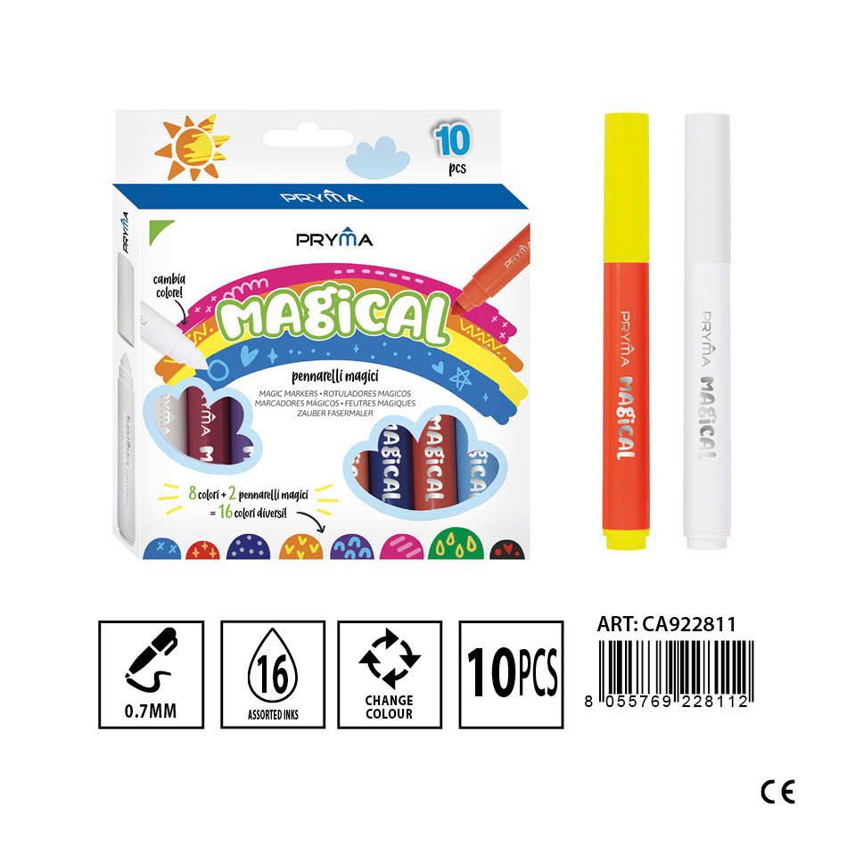 Rotulador mágico 10pz para manualidades y dibujo