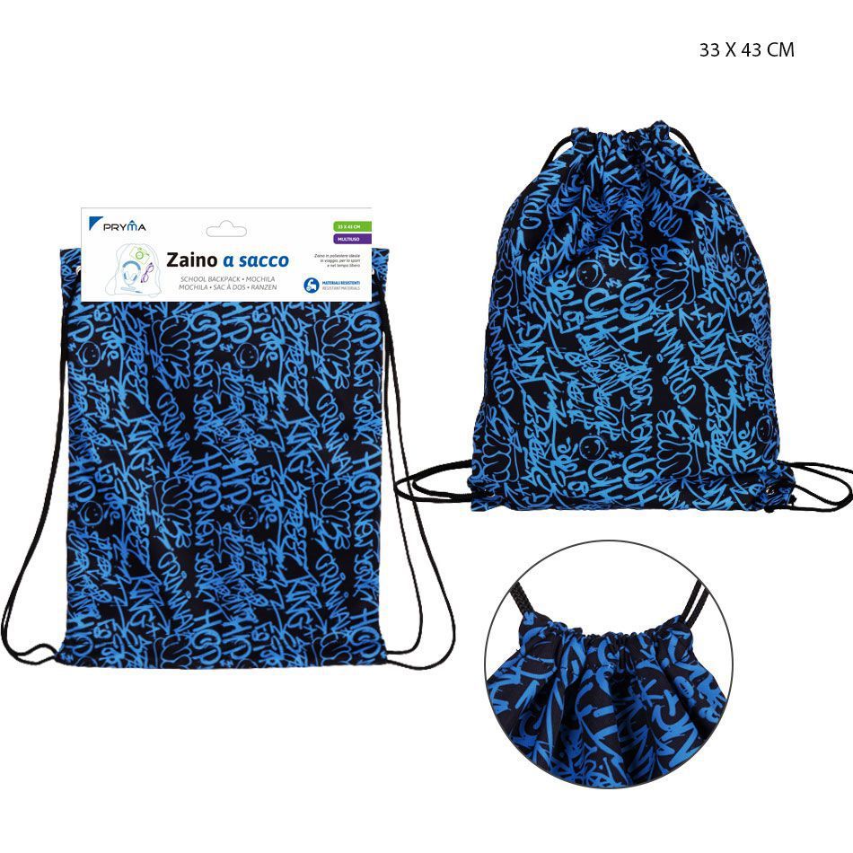 Bolsa con cordón 33x43cm para deporte y uso diario