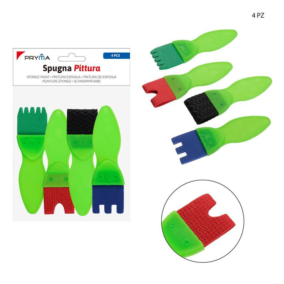 Esponja para manualidades 4 piezas - Accesorios de arte