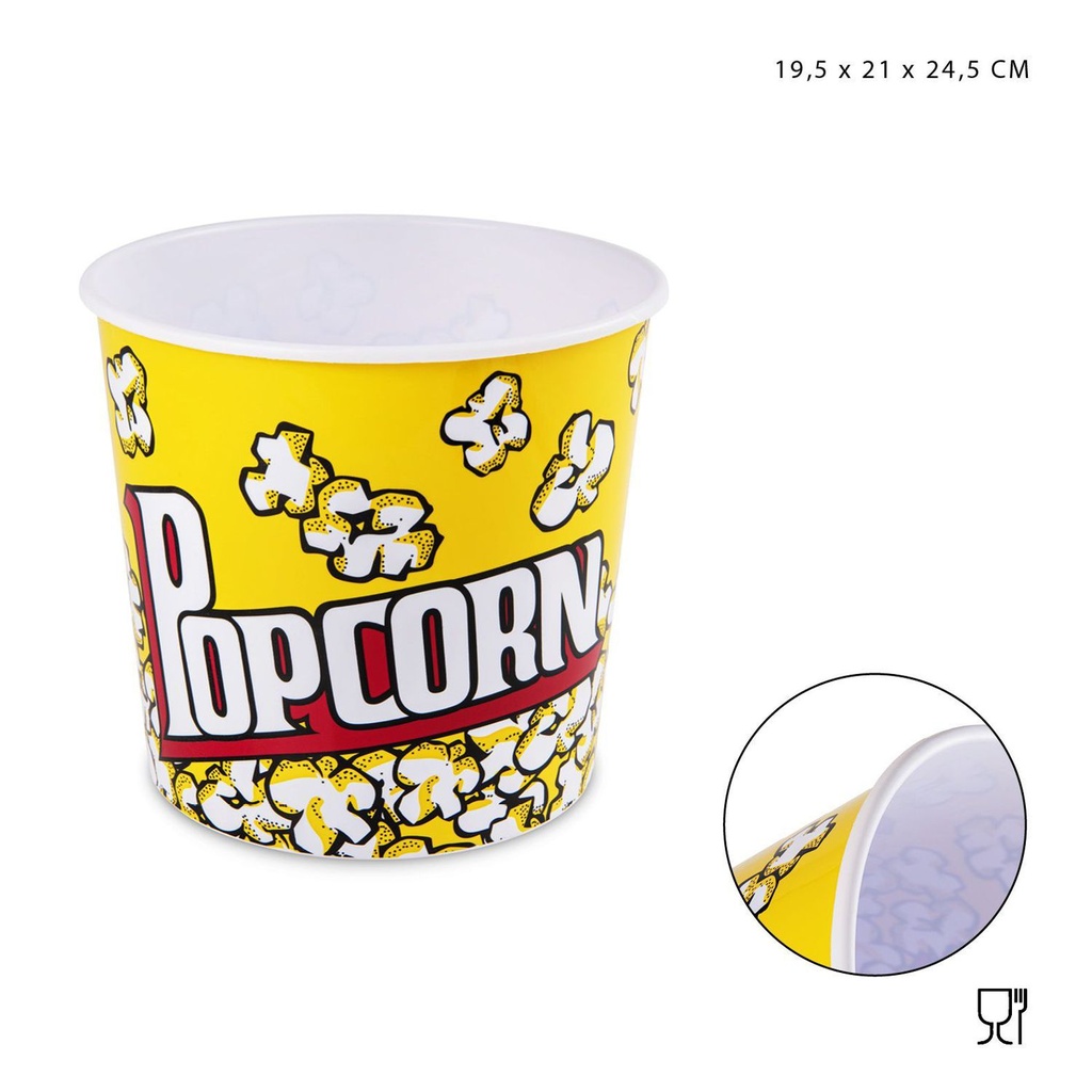 Cesta para palomitas de maíz 19.5x21x24.5 cm - Utensilios de cocina