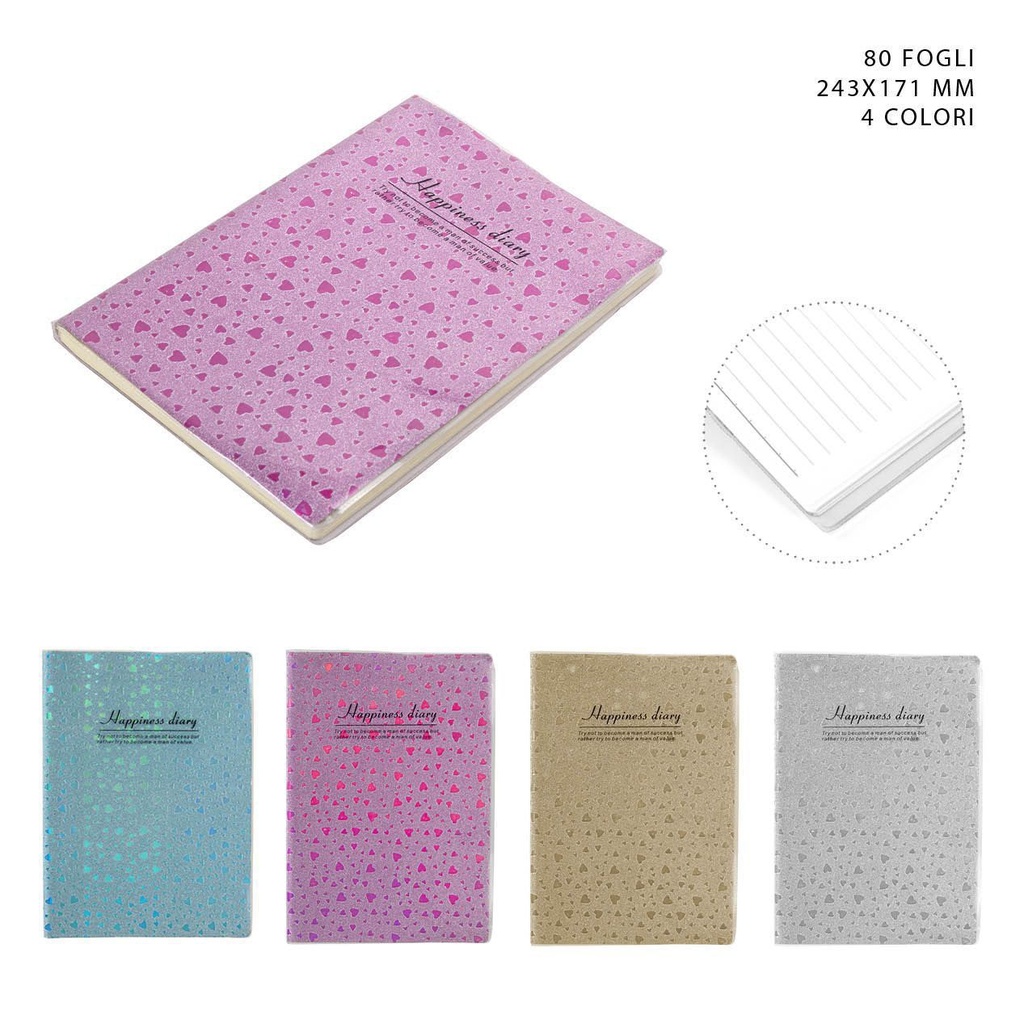 Libreta tapa blanda 80 hojas 243x171mm