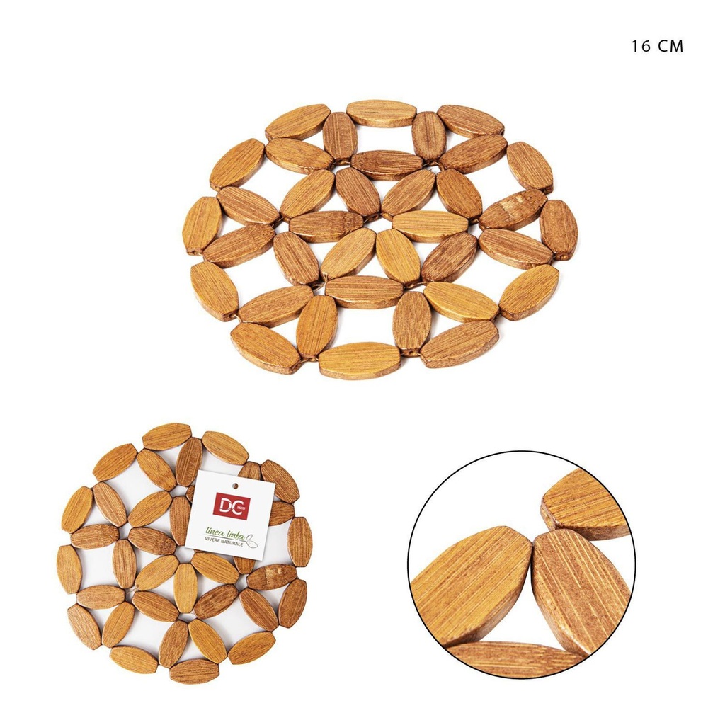 Bazamento para ollas de bambú 16 CM - Accesorios de cocina