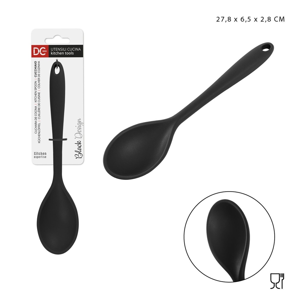 Cuchara silicona 27.8 x 6.5 x 2.8 cm - Utensilios de cocina