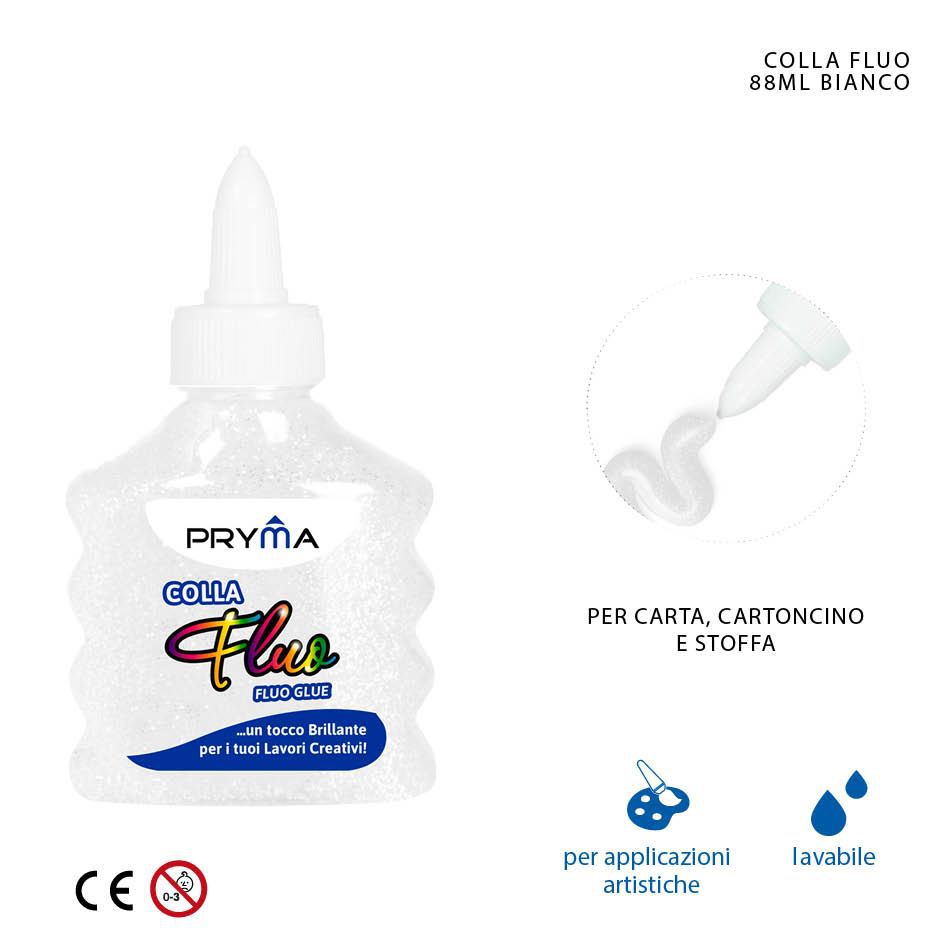 Pegamento fluorescente blanco 88ml