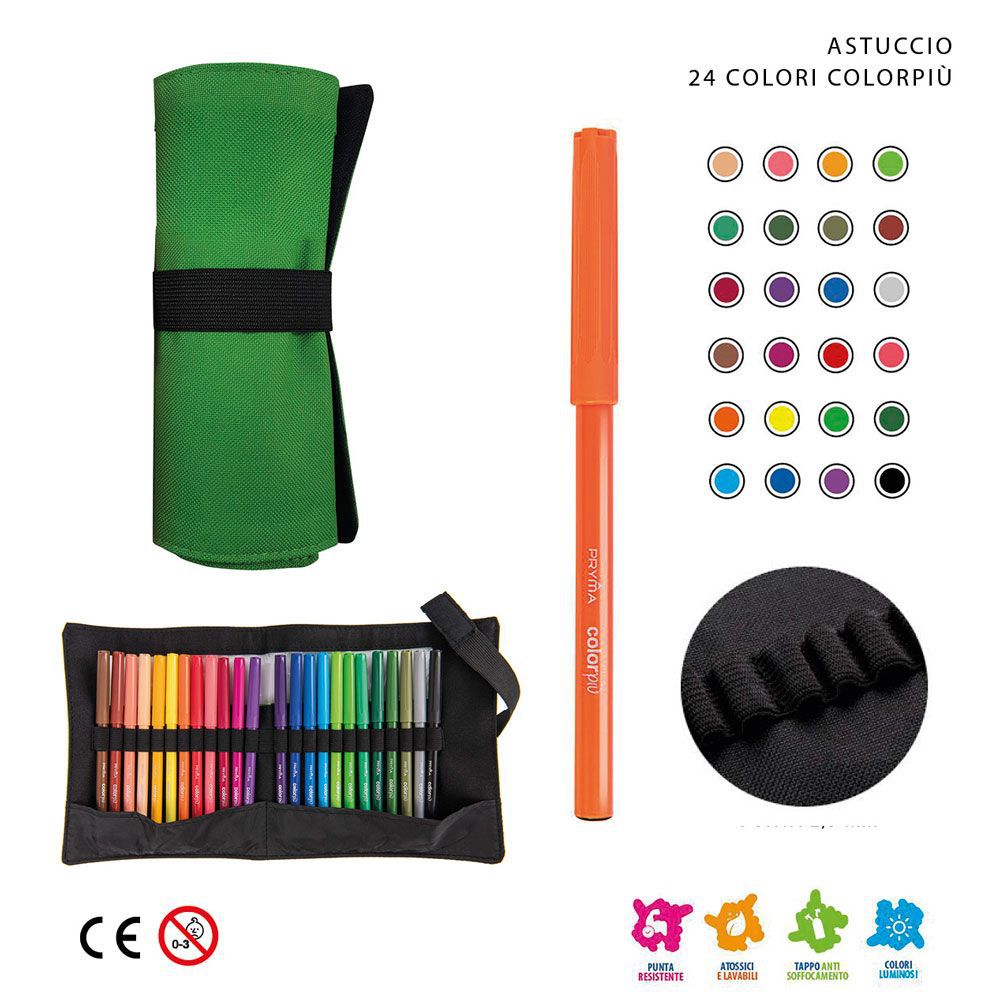 Estuche de rotuladores 24PZ 36,5X20CM - Material artístico
