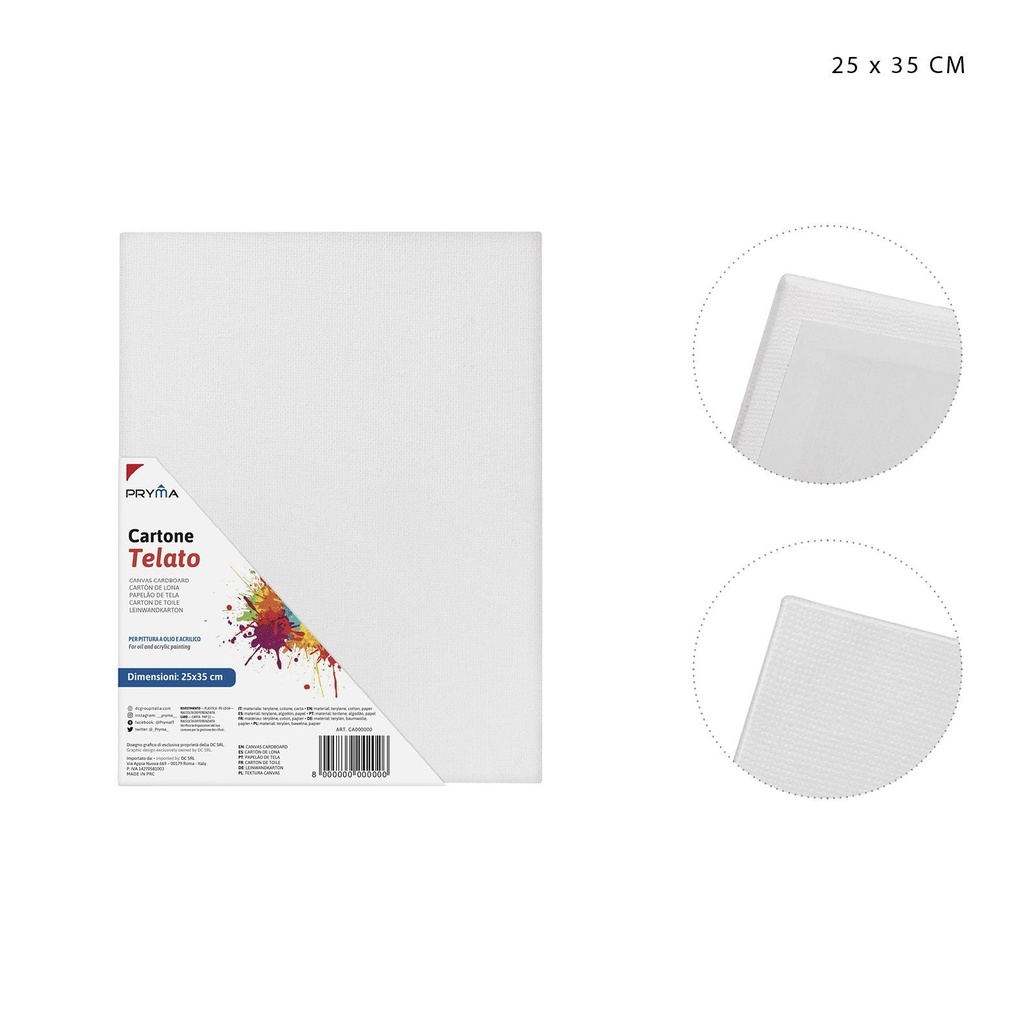 Lienzo 25x35cm - Material de arte
