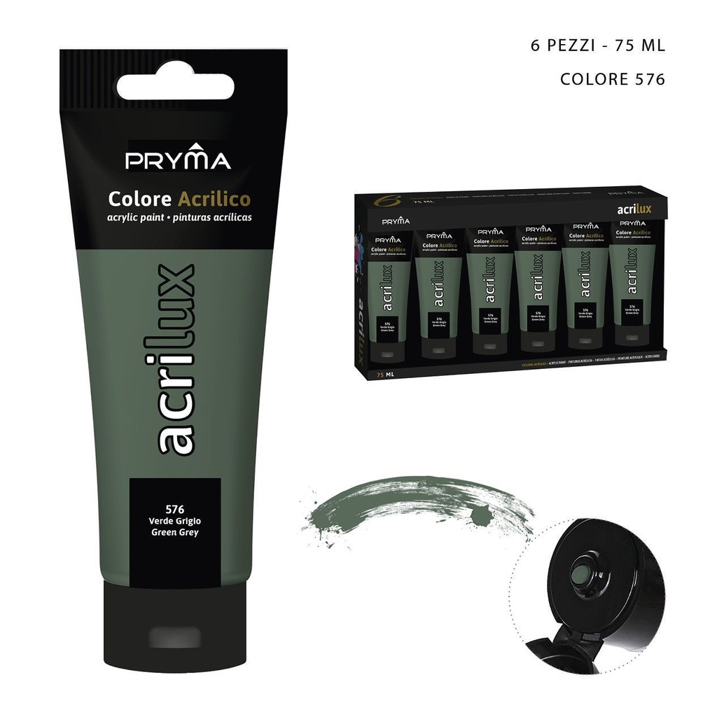 Pintura acrílica 75ml N.576 verde gris
