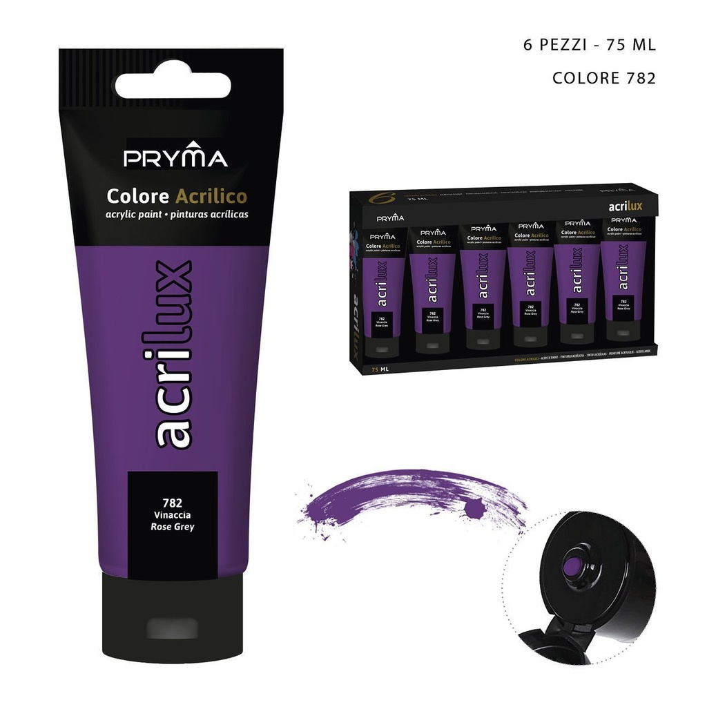 Pintura acrílica 75ml N.782 burdeos para artistas