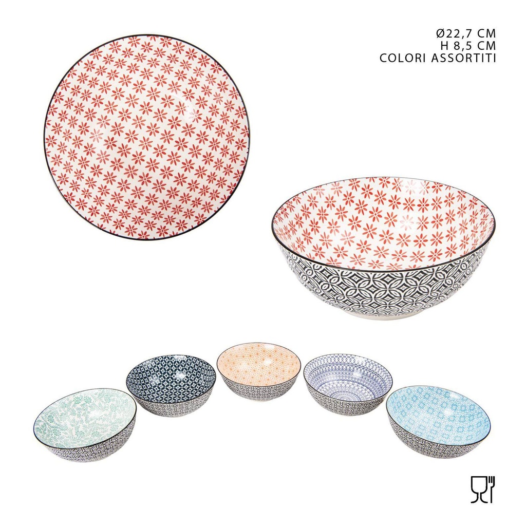 Ensaladera de cerámica 22.7x8.5 cm - Accesorios de cocina