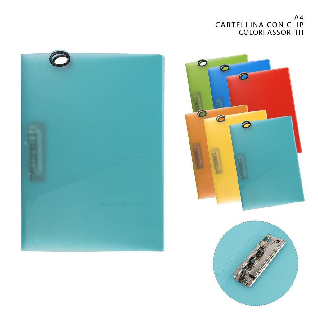 Carpeta de colores A4 con botón para organización de documentos