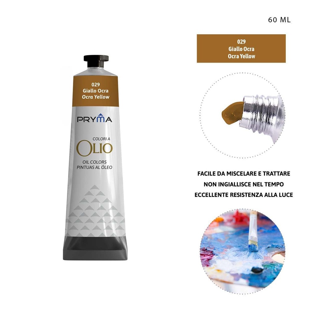 Pintura al óleo 60ml N.029 ocre amarillo - Pinturas y arte