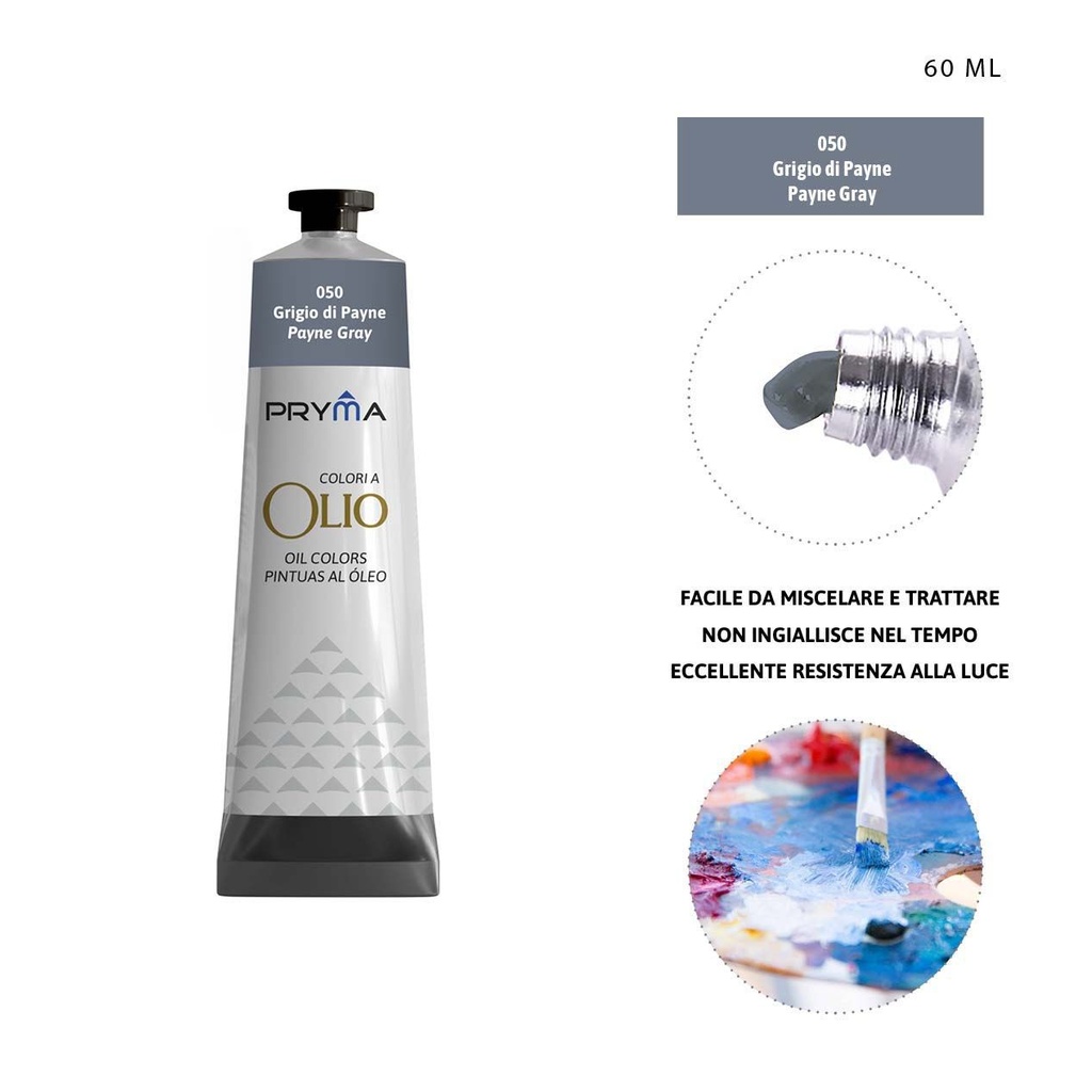 Pintura al óleo 60ml N.050 azul grisáceo - Pinturas y arte