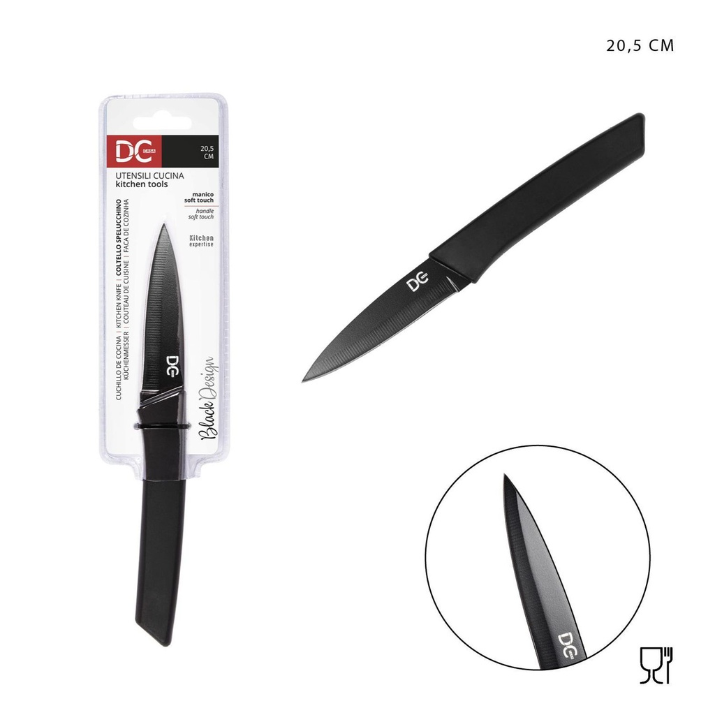 Cuchillo de cocina Black Design 20.5cm para frutas y verduras