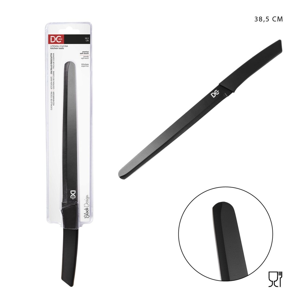 Cuchillo jamonero Black Design 38.5cm para cocina