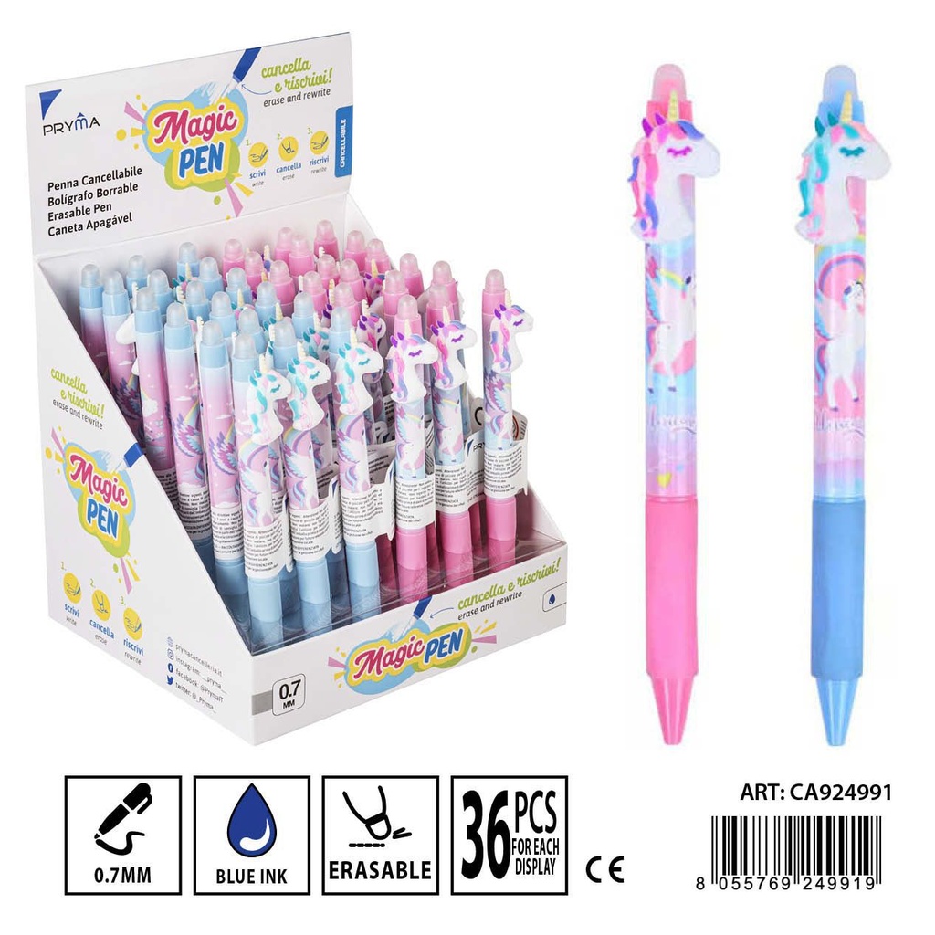 Bolígrafo borrable 0.7 mm unicornio - Herramientas de escritura