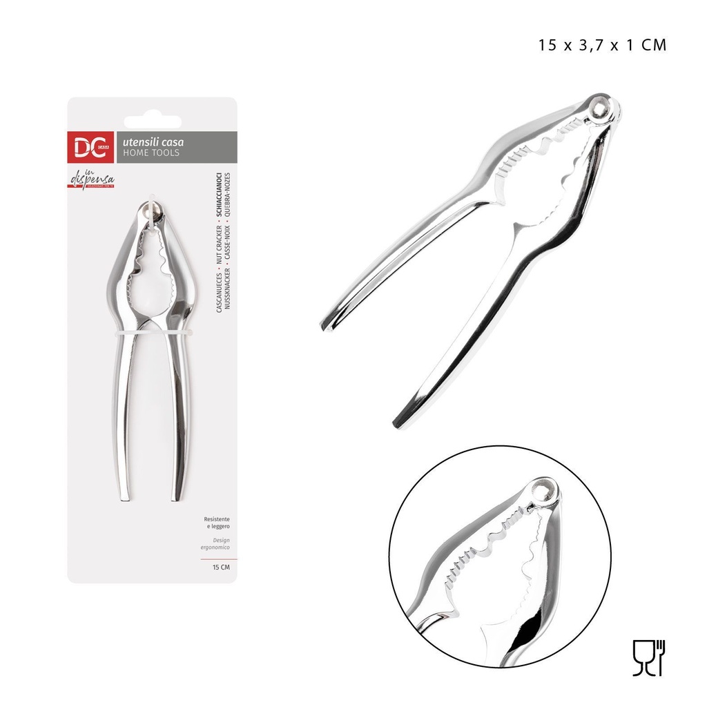 Cascanueces de metal 15x3.7x1 cm - Accesorios de cocina