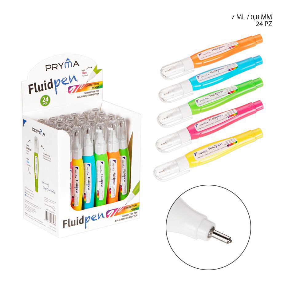 Lápiz corrector 0.8mm 7ml para correcciones de escritura