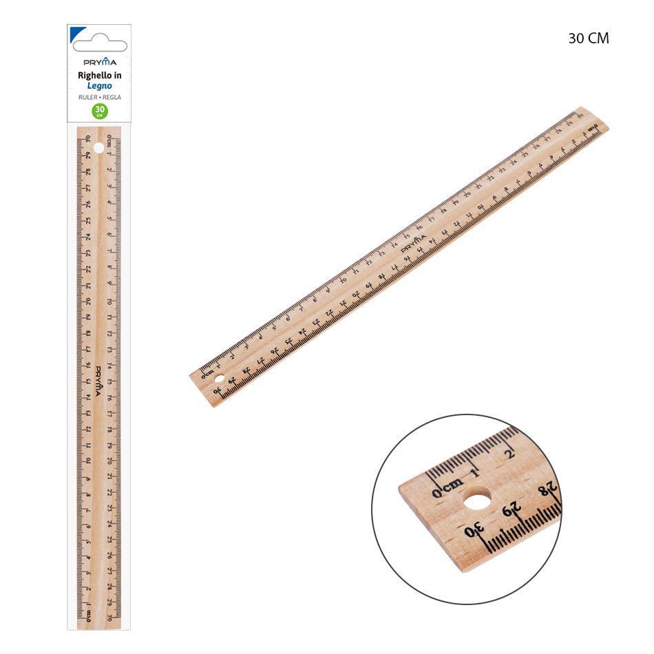 Regla de madera 30 cm - Herramientas de medición