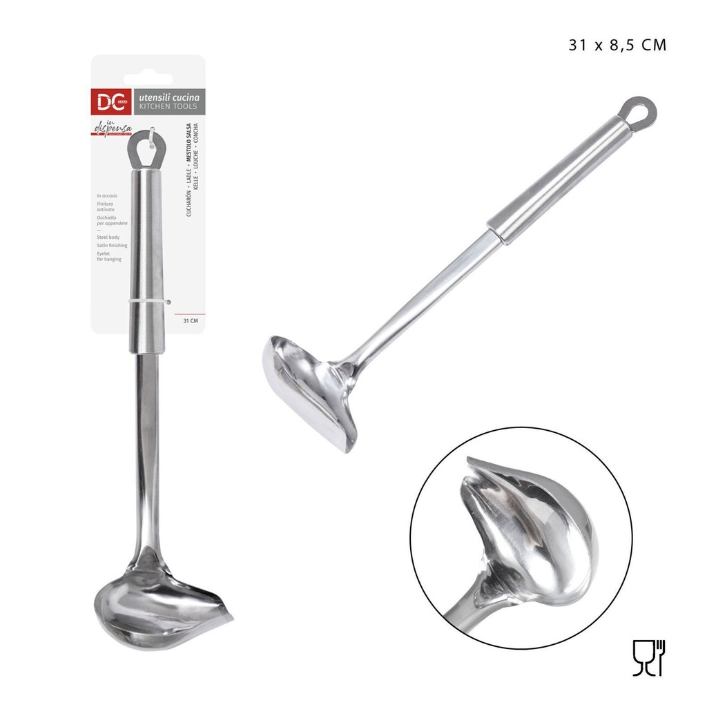 Cucharón de acero inoxidable 31x8.5cm - Utensilios de cocina