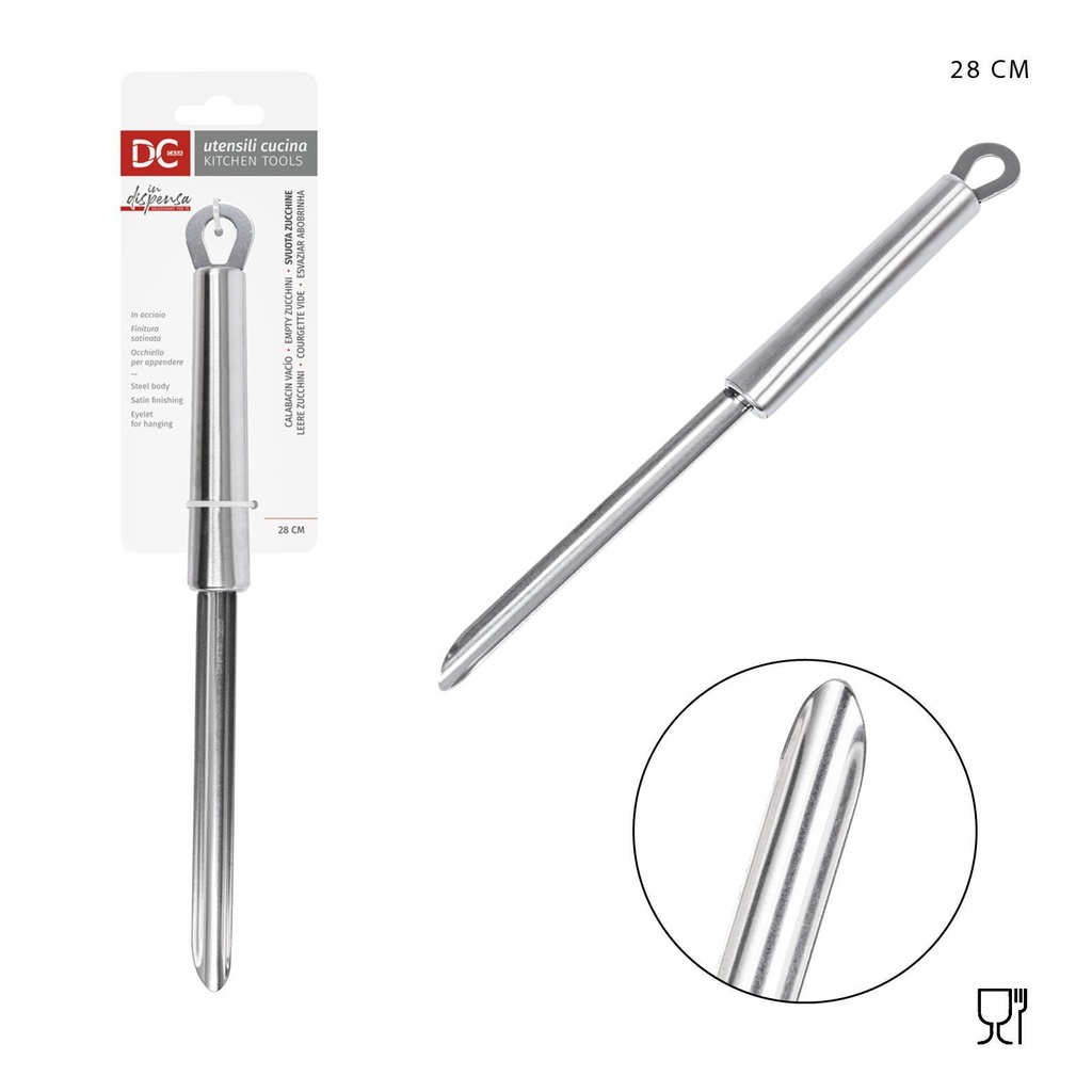 Limpia calabacín acero 28 cm - Utensilios de cocina y cortadores