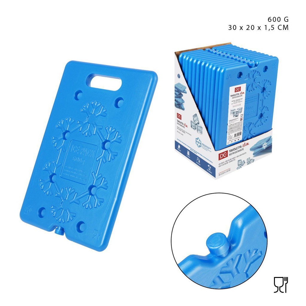 Acumulador de frío de 600g 30x20x1.5cm - Accesorios de bar