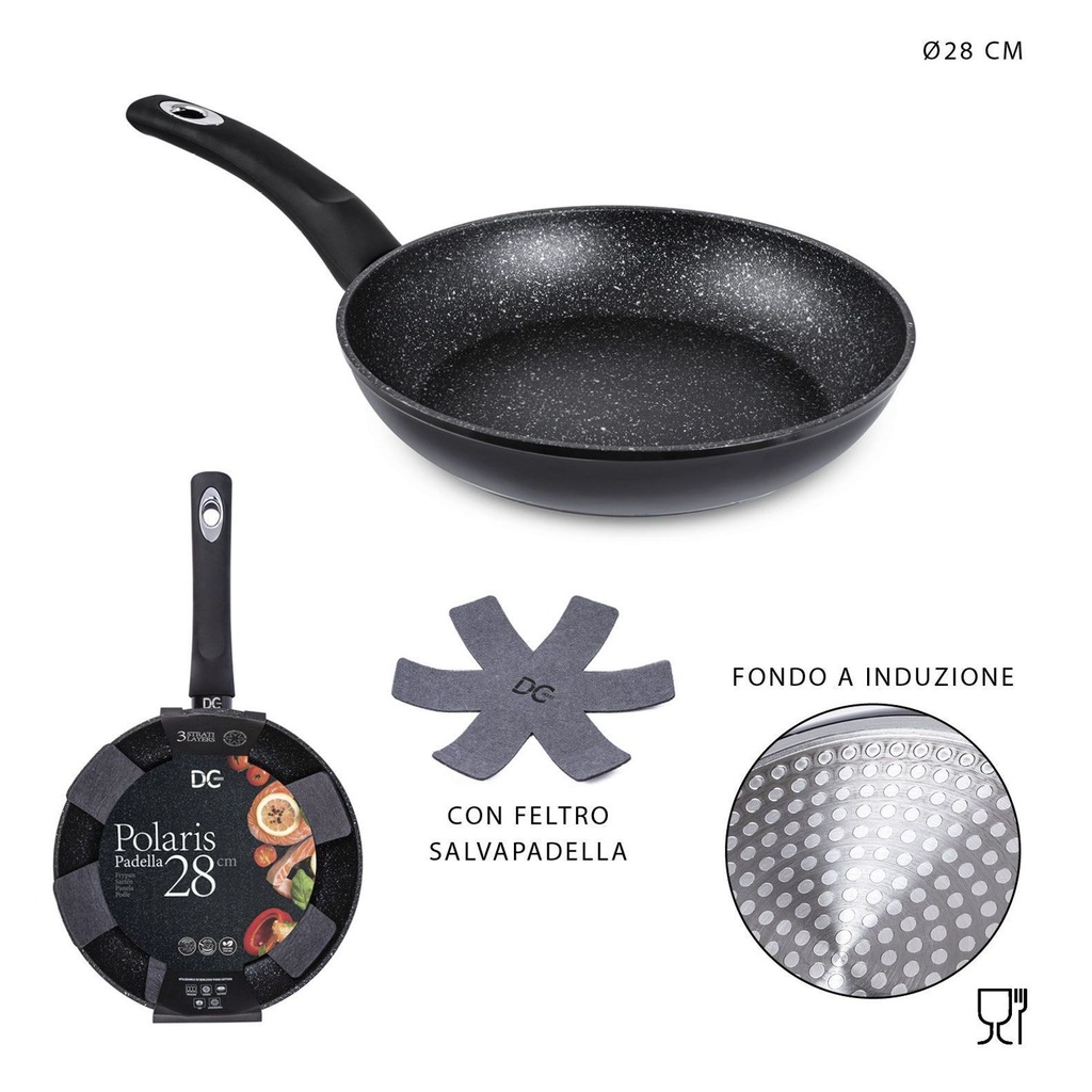 Sartén Polaris para inducción 28cm para cocinar