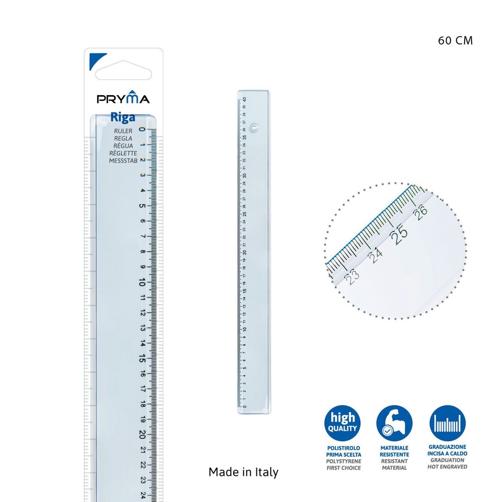 Regla 60cm para oficina y escuela