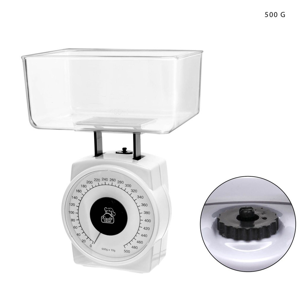 Báscula de cocina blanca 500 g - Accesorios de cocina