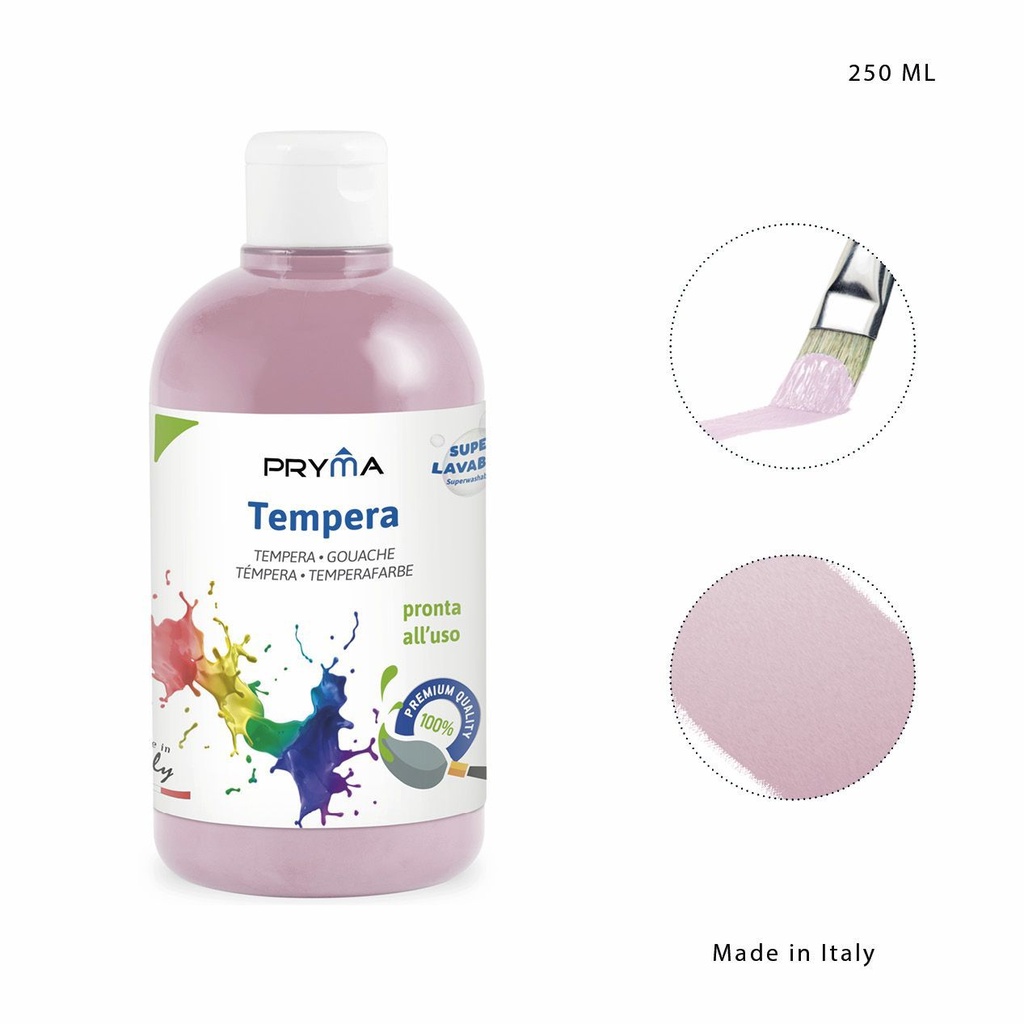 Tempera lavable rosa carne 250ml para pintura infantil